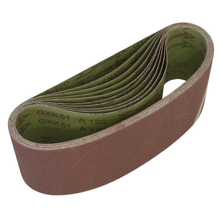 Worksafe® 100 x 610mm Sanding Belt 120Grit - Pack of 10 | WSB61120