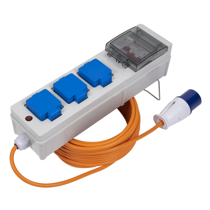 Caravan & Camping Mains Unit 15m with RCD | WSC16133