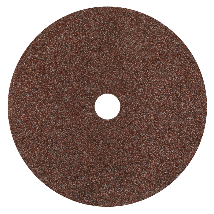 Worksafe® 175mm Fibre Backed Sanding Disc 24Grit - Pack of 25 | WSD724