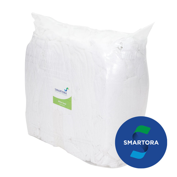 White Only Towel Wipe Rags 8Kg Bag | WHITE RAG