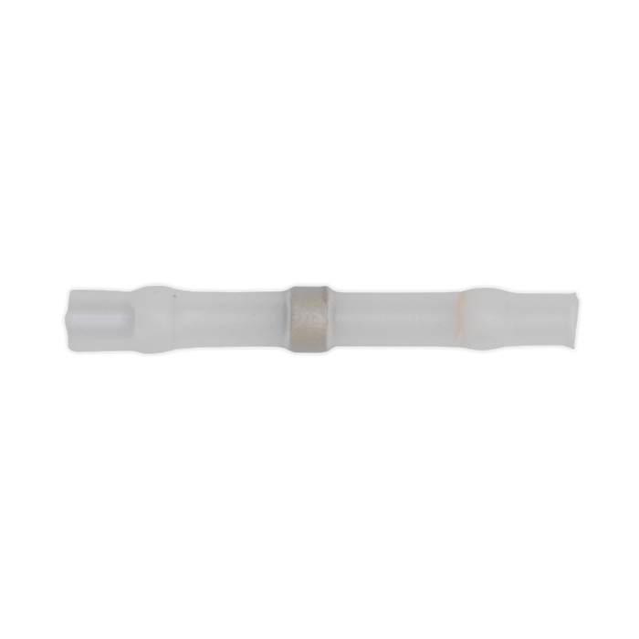 Heat Shrink Butt Connector Solder Terminal 24-22 AWG, White - Pack of 25 | WTSSB25