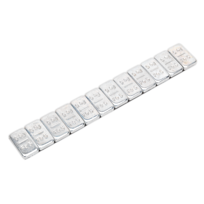 Steel Adhesive Wheel Weight 5g Strip of 12 - Pack of 100 | WWSA5