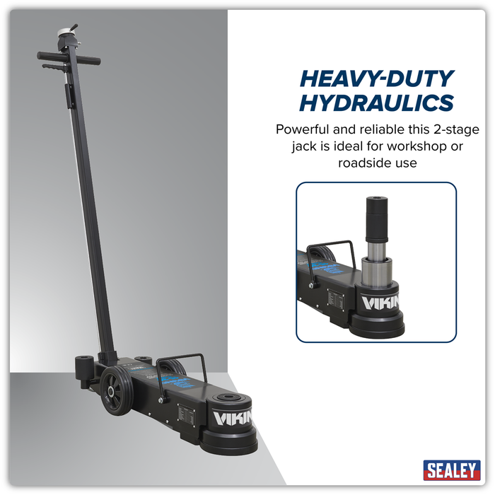 Viking Long Reach/Low Profile Air Operated Telescopic Jack 15-30 Tonne | YAJ15-30LE