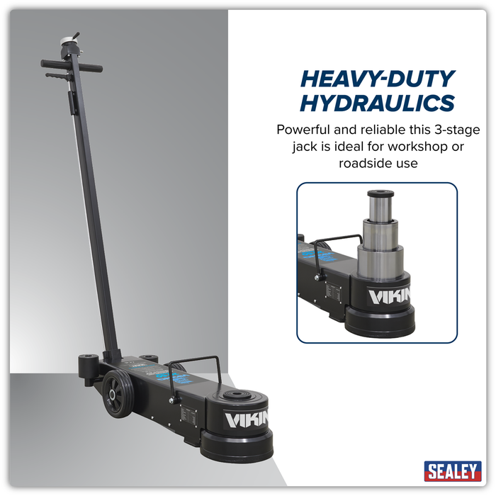 Viking Long Reach/Low Profile Air Operated Telescopic Jack 20-60 Tonne | YAJ20-60LR
