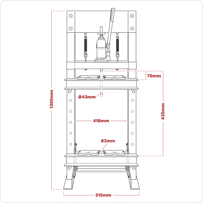 Hydraulic Floor Type Press 10 Tonne | YK10ECF
