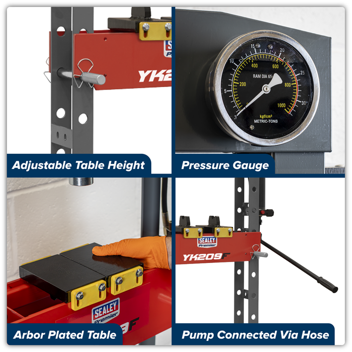 Premier Heavy-Duty Floor Type Hydraulic Press 20 Tonne | YK209F
