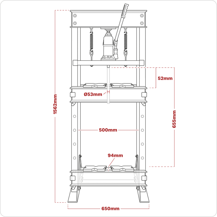 Hydraulic Floor Type Press 20 Tonne | YK20ECF