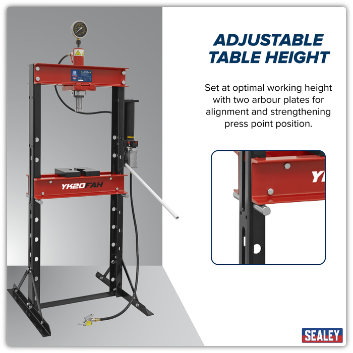 Air/Hydraulic Floor Type Press 20 Tonne | YK20FAH