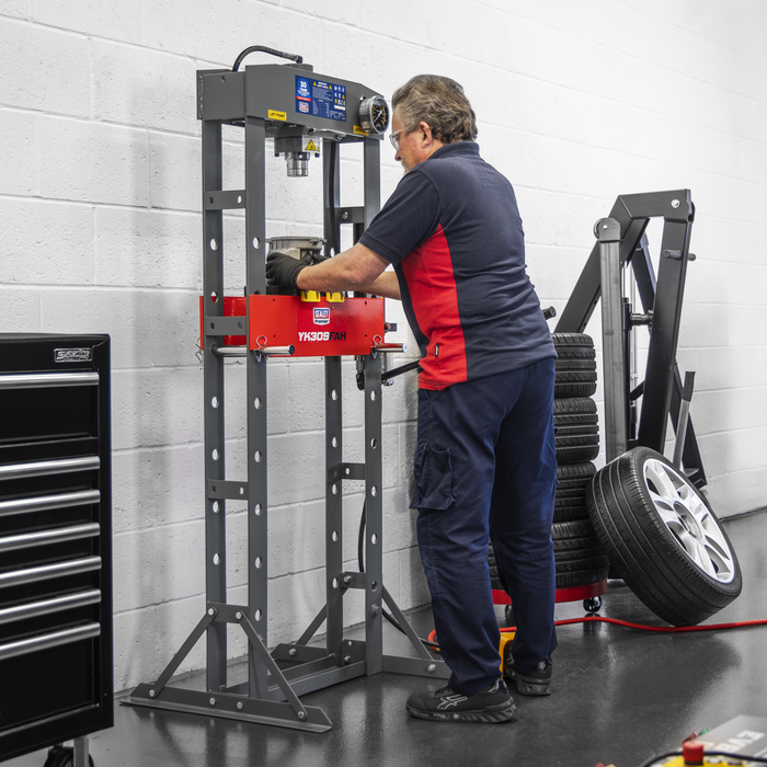 Premier Heavy-Duty Air/Hydraulic Floor Type Press with Foot Pedal 30 Tonne | YK309FAH