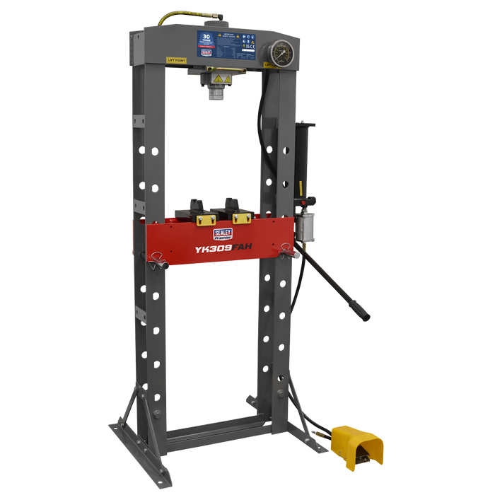 Premier Heavy-Duty Air/Hydraulic Floor Type Press with Foot Pedal 30 Tonne | YK309FAH