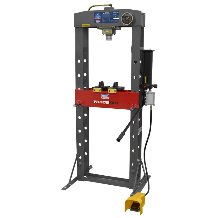Premier Heavy-Duty Air/Hydraulic Floor Type Press with Foot Pedal 30 Tonne | YK309FAH