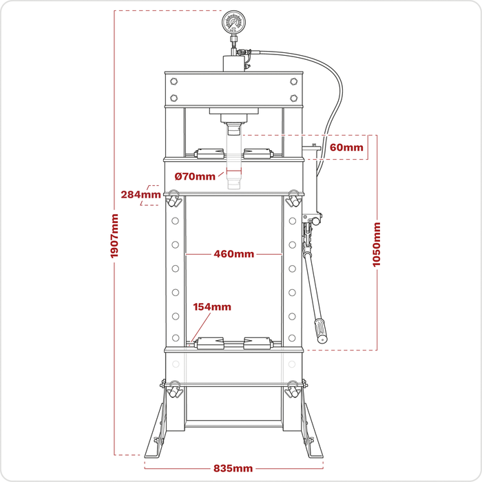 Hydraulic Floor Type Press 30 Tonne | YK30XF