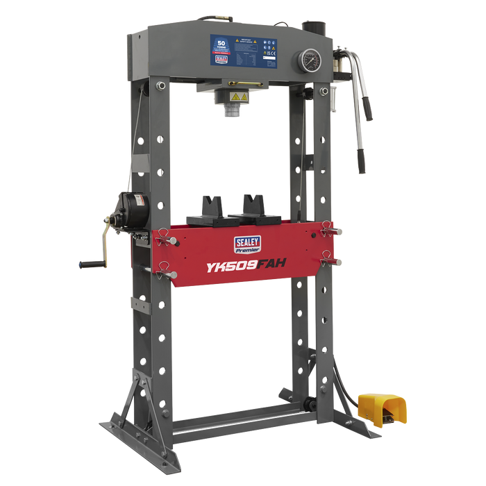 Premier Air/Hydraulic Floor Type Press with Foot Pedal 50 Tonne | YK509FAH
