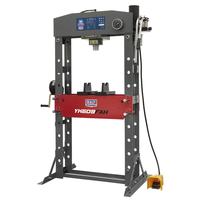 Premier Air/Hydraulic Floor Type Press with Foot Pedal 50 Tonne | YK509FAH