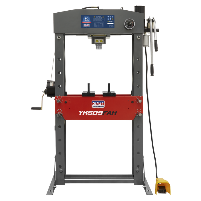 Premier Air/Hydraulic Floor Type Press with Foot Pedal 50 Tonne | YK509FAH