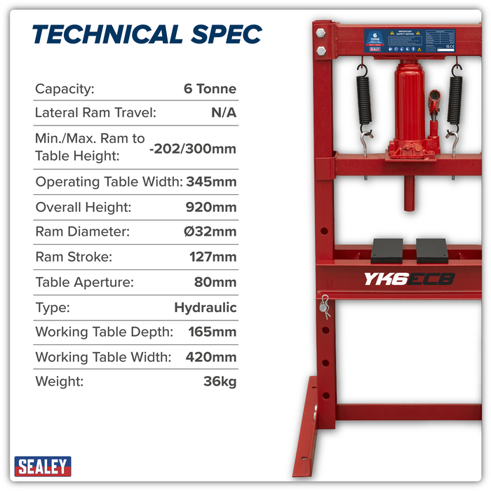 Hydraulic Bench Type Press 6 Tonne | YK6ECB