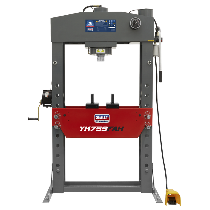 Premier Air/Hydraulic Floor Type Press with Foot Pedal 75 Tonne | YK759FAH