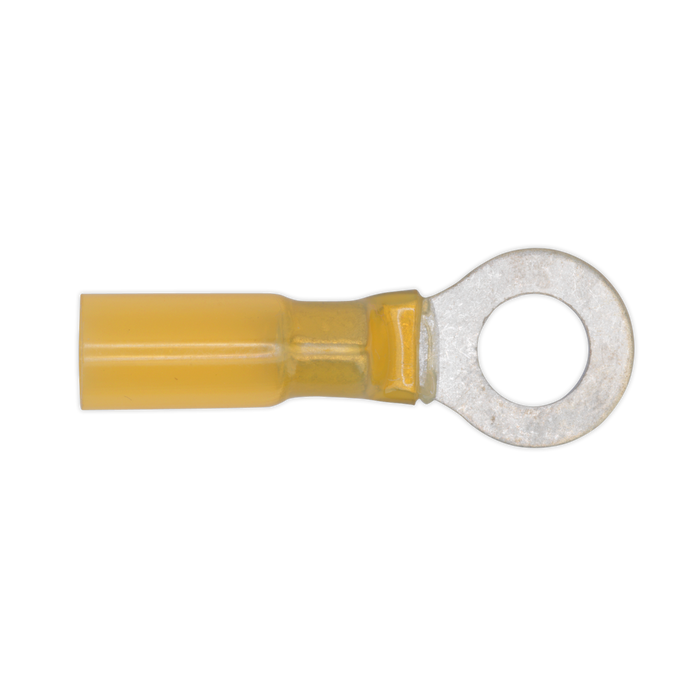 Heat Shrink Ring Terminal 8.4mm, Yellow - Pack of 25 | YTSR2584