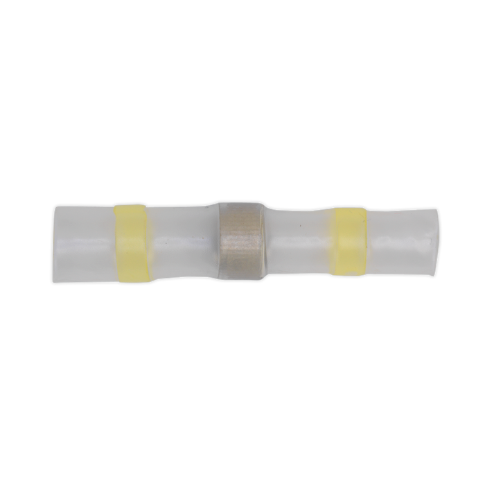 Heat Shrink Butt Connector Solder Terminal 12-10 AWG, Yellow - Pack of 25 | YTSSB25