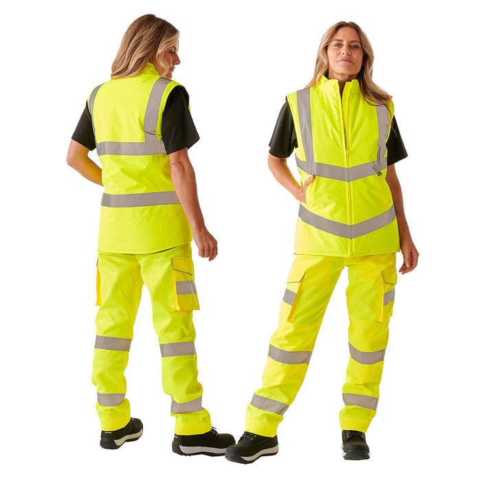 Ladies Hi-Vis Yellow Anjali Body Warmer | Supertouch