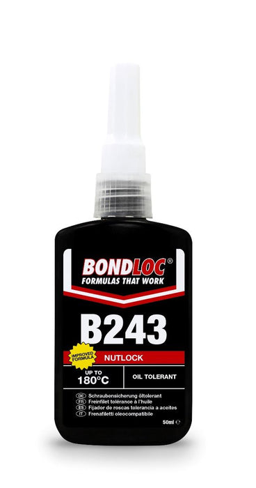 Bondloc Nutloc Medium Strength Thread Adhesive Retainer | B243