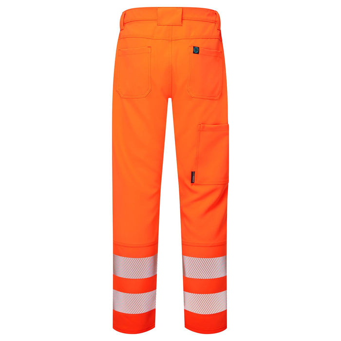 Supertouch Essentials Hi Vis Eco Coolair 4-Way Stretch Orange Trousers | SHV-401RD0-F