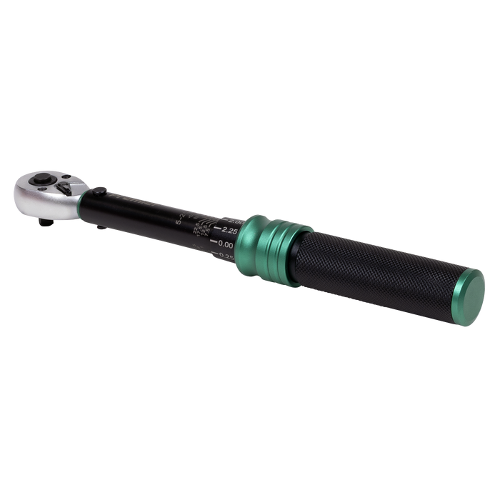 Torque Wrench Micrometer 1/4"Sq Drive Calibrated 5-25Nm - Premier Black | STW901B
