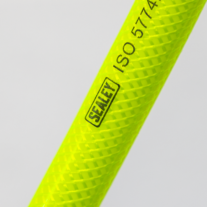 High-Visibility Air Hose with 1/4"BSP Unions 15m x 10mm | AHFC1538