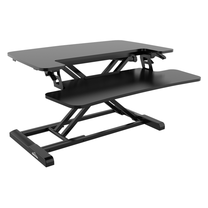 Dellonda 71cm Height Adjustable Standing Desk Converter (50cm Max Height) | Sealey