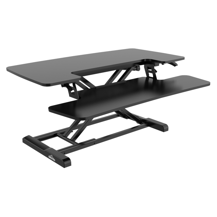 Dellonda 89cm Height Adjustable Standing Desk Converter (50cm Max Height) | Sealey