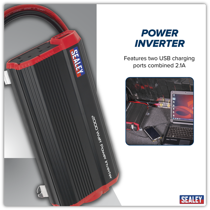 Modified Sine Wave Power Inverter 2000W 12V | PI2000