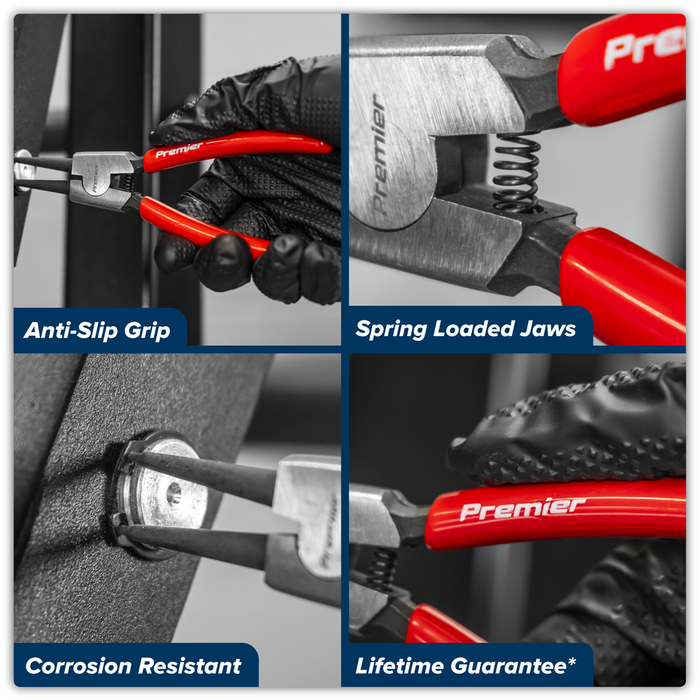 Premier Circlip Pliers External Straight Nose 140mm | AK84532