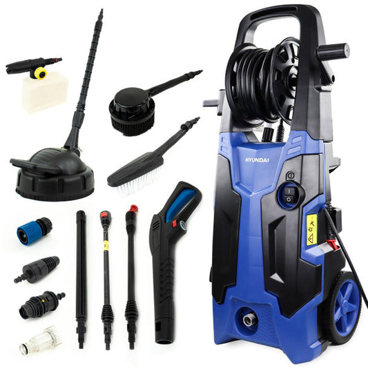 2500W Electric Pressure Washer, 2610Psi (180 Bar) With 8.5L/Min Flow Rate | Hyundai