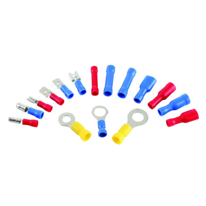 Jefferson 200 Piece Blue, Red & Yellow Crimp Terminal Assortment Kit | JEFABXCRT200