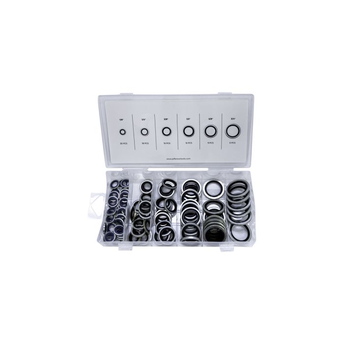 Jefferson 90 Piece Imperial Dowty Seal Assortment Kit | JEFABXDOS090I