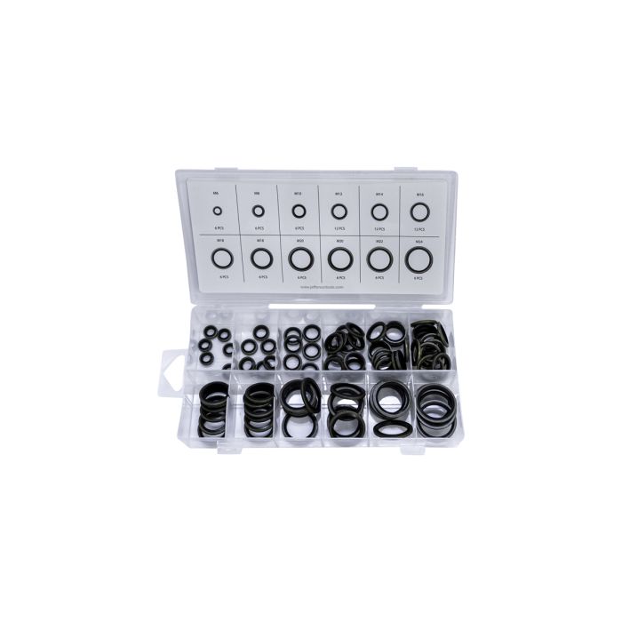 Jefferson 90 Piece Metric Dowty Seal Assortment Kit | JEFABXDOS090M