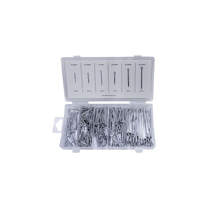 Jefferson 555 Piece Split Pin Assortment Kit | JEFABXSP555