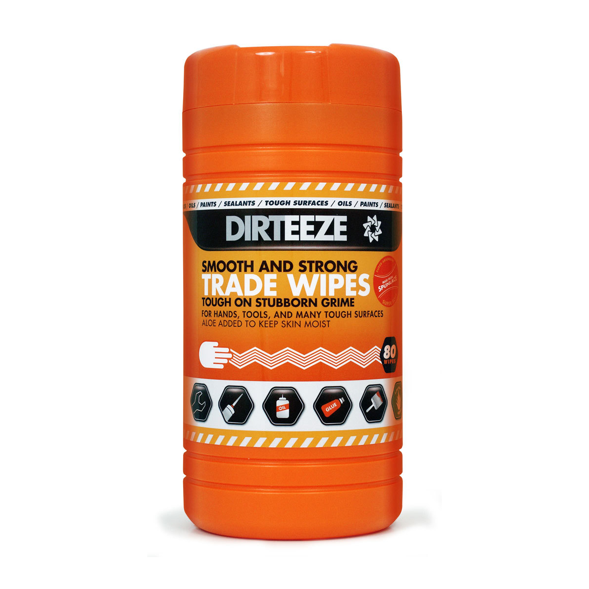 Smooth & Strong Wipes, Tub of 80 Wipes | Dirteeze