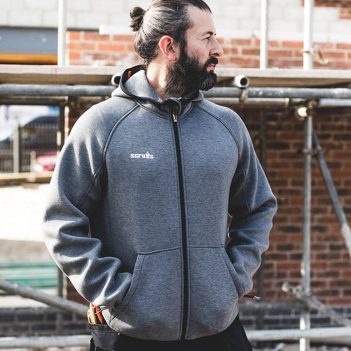 Trade Air-Layer Hoodie, Charcoal | Scruffs