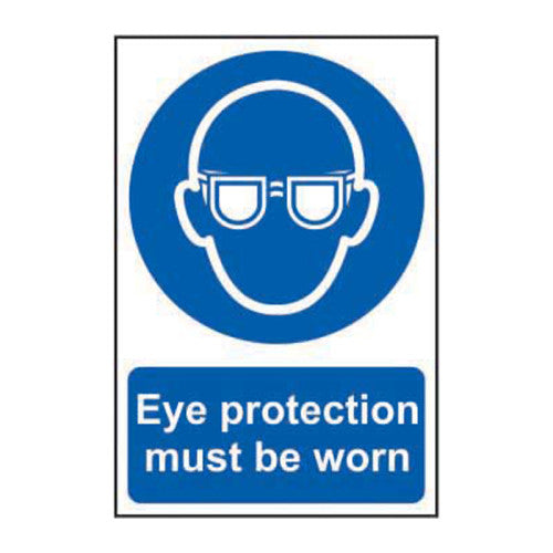 PVC Eye Protection Self Adhesive Sign | 200 x 300mm