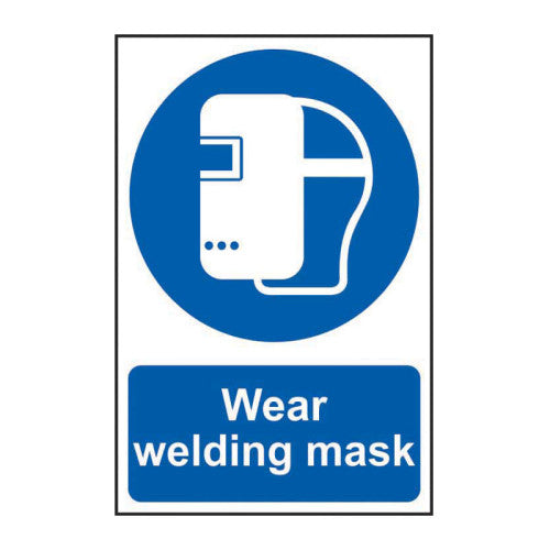 PVC Welding Mask Self Adhesive Sign | 200 x 300mm
