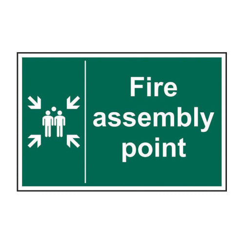 PVC Fire Assembly Point Sign | 300 x 200mm