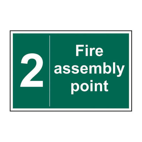 Centurion PVC Fire Assembly Point Sign 0-9, 300 x 200mm | 1206