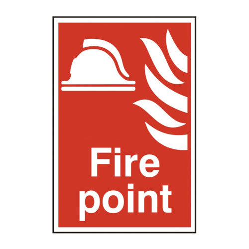 PVC Fire Point Self Adhesive Sign | 200 x 300mm