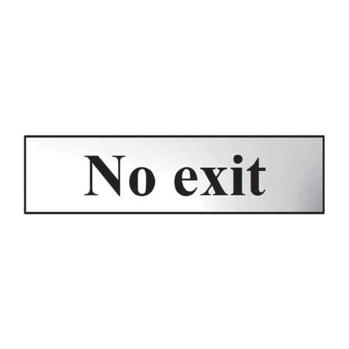 Centurion PVC Chrome Effect Self Adhesive Mini Signs, 200 x 50mm | 602