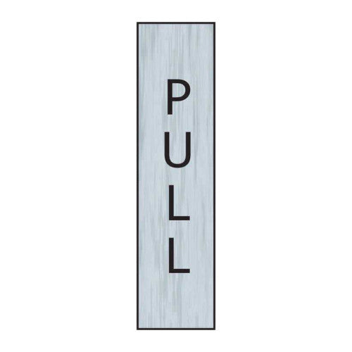 Centurion PVC Stainless Steel Effect Self Adhesive Mini Signs, 200 x 50mm | 630