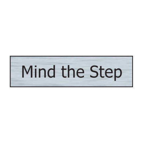 Centurion PVC Stainless Steel Effect Self Adhesive Mini Signs, 200 x 50mm | 630
