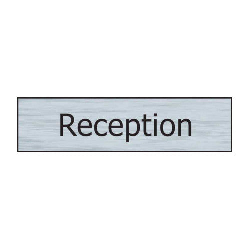 Centurion PVC Stainless Steel Effect Self Adhesive Mini Signs, 200 x 50mm | 630