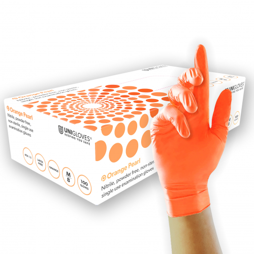 Unigloves Disposable Long Lasting Nitrile Gloves Full Pearl Range (15 Colours) | GP00