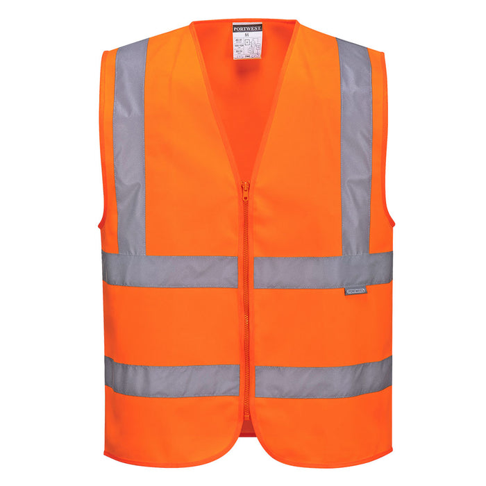 Portwest Hi-Vis Band And Brace Vest With Zip | C375
